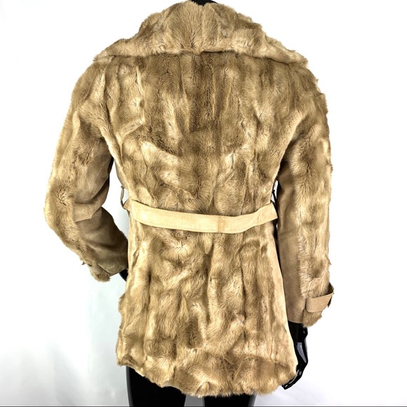 Vintage Lykafur size 16 faux fur coat - Picture 2 of 8